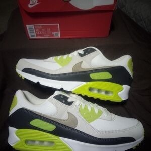 Nike Air Max 90 White Green Sneakers